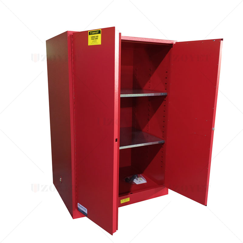 红色可燃化学品存储柜