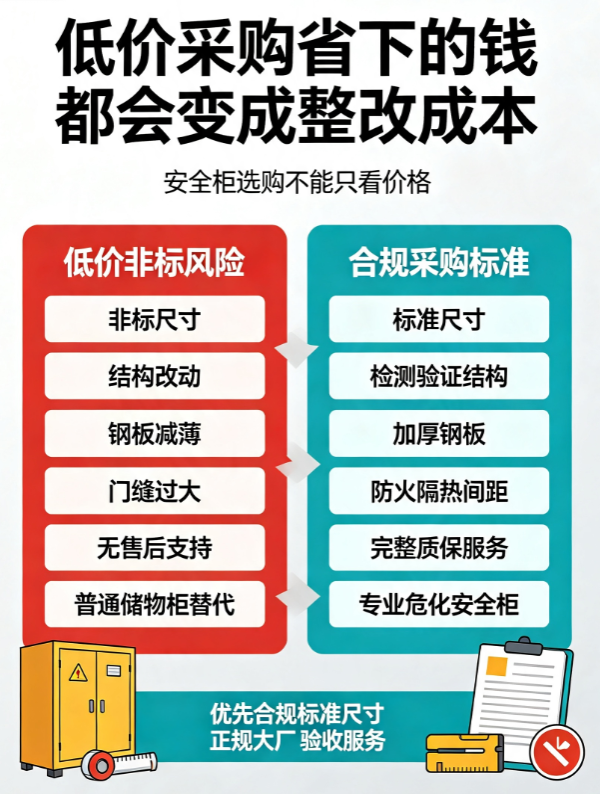 危化品安全柜选购全攻略:避开5大致命误区,合规防火不踩坑(图6) 危化品安全柜选购全攻略:避开5大致命误区,合规防火不踩坑(图6)