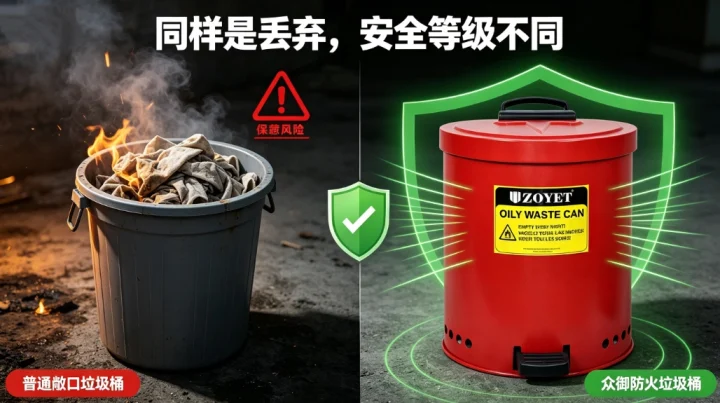 筑牢工业微安全防线:众御防火垃圾桶破解易燃废弃物存储隐患(图2) 筑牢工业微安全防线:众御防火垃圾桶破解易燃废弃物存储隐患(图2)