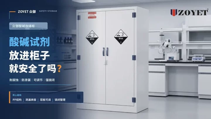 酸碱试剂存放别存侥幸!专业存储筑牢实验室安全防线(图1) 酸碱试剂存放别存侥幸!专业存储筑牢实验室安全防线(图1)