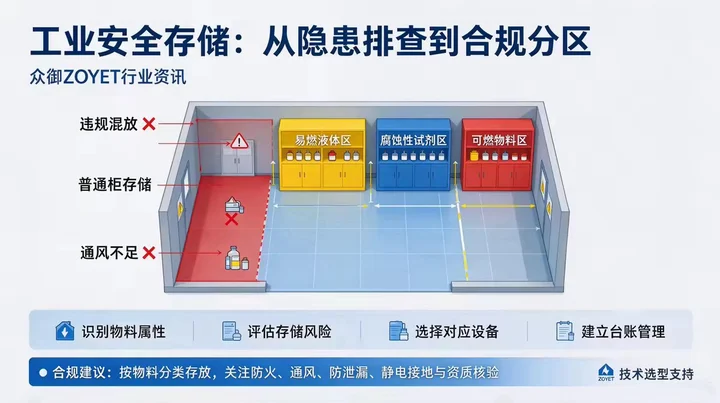 众御 ZOYET 行业资讯:工业安全存储现存痛点与危化品存储设备合规选型参考(图2) 众御 ZOYET 行业资讯:工业安全存储现存痛点与危化品存储设备合规选型参考(图2)